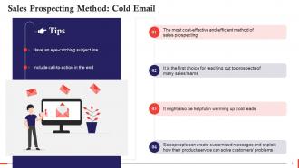 Cold Email For Sales Prospecting Training Ppt