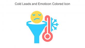 Cold Leads And Emoticon Colored Icon In Powerpoint Pptx Png And Editable Eps Format