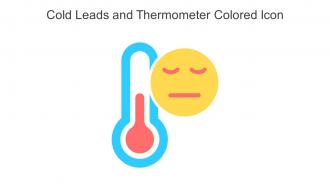 Cold Leads And Thermometer Colored Icon In Powerpoint Pptx Png And Editable Eps Format