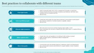 Collaborate With Different Teams Powerpoint Ppt Template Bundles Multipurpose Images