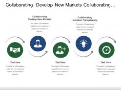 Collaborating develop new markets collaborating increase transparency showcasing innovations