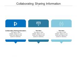 Collaborating sharing information ppt powerpoint presentation model elements cpb