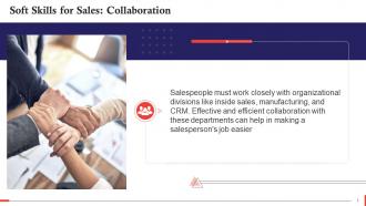 Collaboration As A Soft Skill Required For Sales Training Ppt