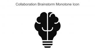 Collaboration Brainstorm Monotone Icon In Powerpoint Pptx Png And Editable Eps Format