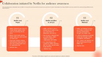 Collaboration Initiated By Netflix For OTT Platform Marketing Strategy For Customer Strategy SS V