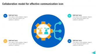 Collaboration Model For Effective Communication Icon
