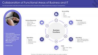 Collaboration Of Functional Areas Of Business And It Getting From Reactive Service