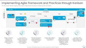 Collaboration of itil with agile service management agile framework practices through kanban