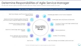 Collaboration of itil with agile service management it responsibilities of agile service manager