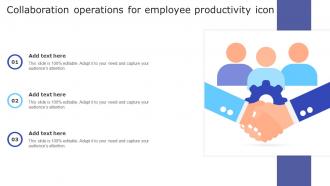 Collaboration Operations For Employee Productivity Icon