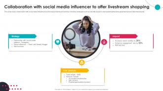 Collaboration With Social Media Influencer To Offer Livestream Shopping
