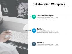 Collaboration workplace ppt powerpoint presentation inspiration ideas cpb