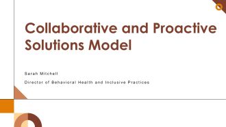 Collaborative And Proactive Solutions Model PPT Presentation VA