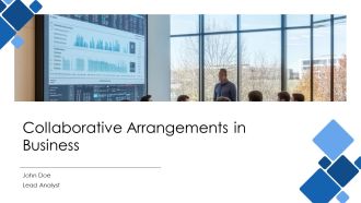 Collaborative Arrangements In Business PPT Mockup AT