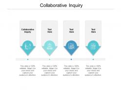 Collaborative inquiry ppt powerpoint presentation visual aids infographic template cpb