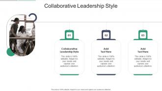 Collaborative Leadership Style In Powerpoint And Google Slides Cpb