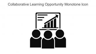 Collaborative Learning Opportunity Monotone Icon In Powerpoint Pptx Png And Editable Eps Format