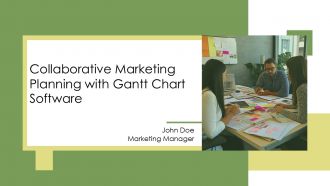 Collaborative Marketing Planning With Gantt Chart Software PPT Information AT