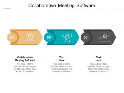 Collaborative meeting software ppt powerpoint presentation inspiration outline cpb