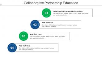 Collaborative Partnership Education Ppt Powerpoint Presentation Show Deck Cpb
