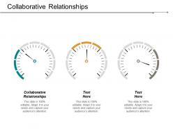 Collaborative relationships ppt powerpoint presentation infographic template icon cpb
