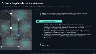 Collaborative Robots Cobots Implications For Workers Ppt Professional Master Slide