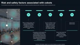 Collaborative Robots Risk And Safety Factors Associated With Cobots Ppt Professional Slide Download
