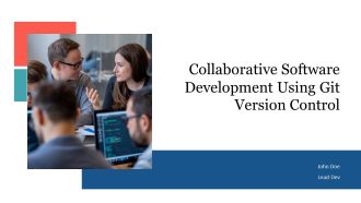Collaborative Software Development Using Git Version Control PPT Structure AT
