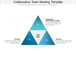 Collaborative team meeting template ppt powerpoint presentation icon model cpb