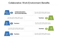 Collaborative work environment benefits ppt powerpoint presentation inspiration elements cpb