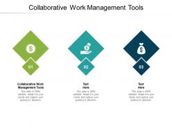 Collaborative work management tools ppt powerpoint presentation slides clipart cpb