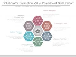 Collaborator promotion value powerpoint slide clipart