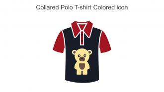Collared Polo T Shirt Colored Icon In Powerpoint Pptx Png And Editable Eps Format