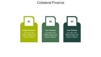 Collateral finance ppt powerpoint presentation infographics example introduction cpb