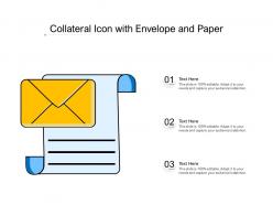 Collateral icon with envelope and paper