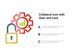 Collateral icon with gear and lock