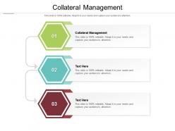 Collateral management ppt powerpoint presentation model demonstration cpb