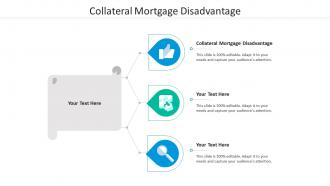 Collateral mortgage disadvantage ppt powerpoint presentation icon format ideas cpb