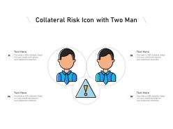 Collateral risk icon with two man