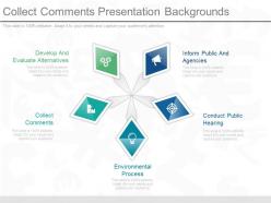 Collect comments presentation backgrounds