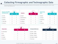 Collecting firmographic and technographic data account based marketing ppt inspiration