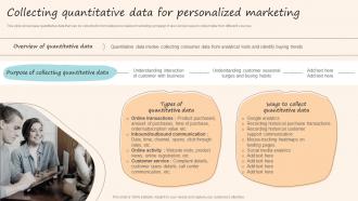 Collecting Quantitative Data For Personalized Marketing Formulating Customized Marketing Strategic Plan