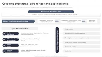 Collecting Quantitative Data For Personalized Marketing Targeted Marketing Campaign For Enhancing