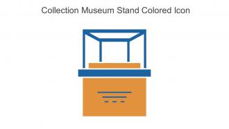 Collection Museum Stand Colored Icon In Powerpoint Pptx Png And Editable Eps Format