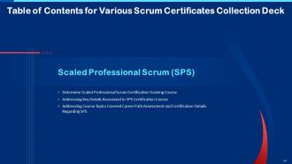 Collection Of Scrum Certificates Powerpoint Presentation Slides
