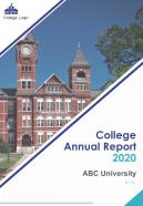 College annual report pdf doc ppt document report template