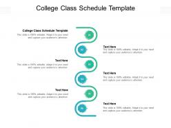 College class schedule template ppt powerpoint presentation portfolio rules cpb