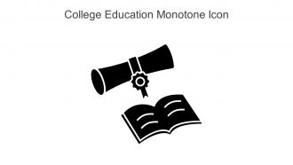 College Education Monotone Icon In Powerpoint Pptx Png And Editable Eps Format