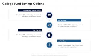 College Fund Savings Options In Powerpoint And Google Slides Cpb