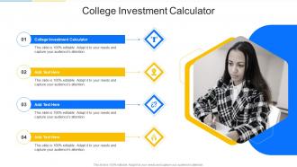 College Investment Calculator In Powerpoint And Google Slides Cpb